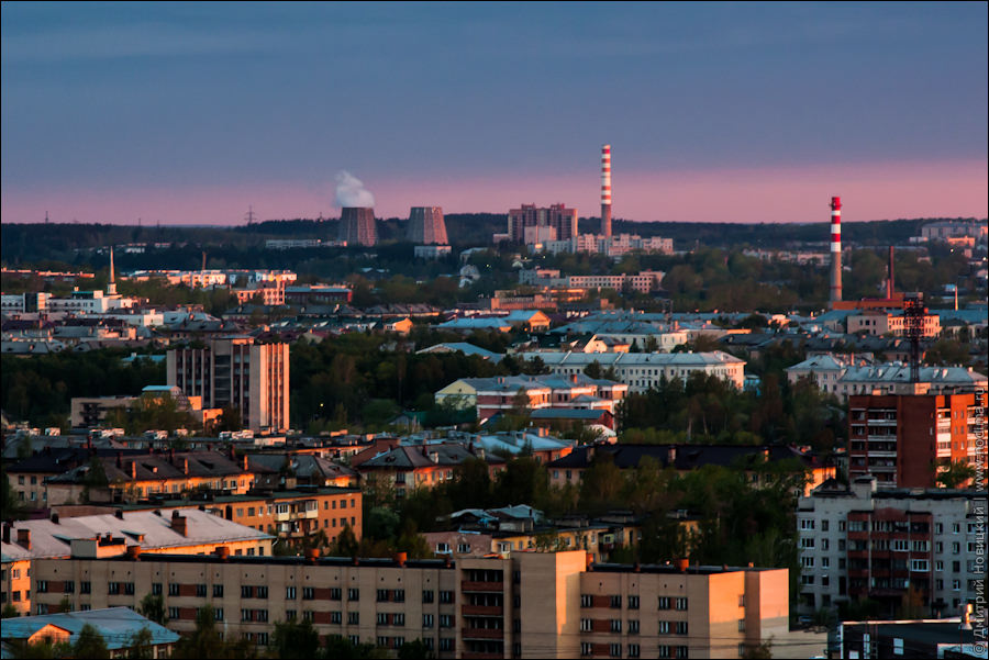 Центр и Петрозаводская ТЭЦ вдали