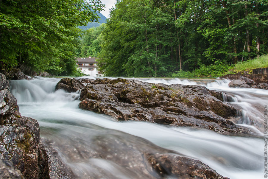 Водопад на Кенигзее Ахе