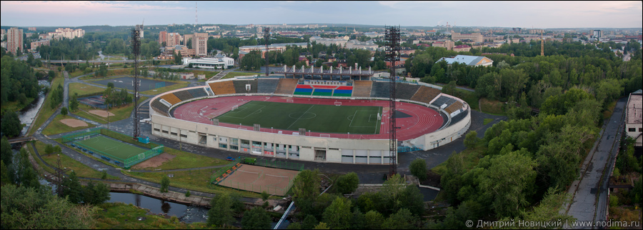 Стадион "Спартак" и река Лососинка