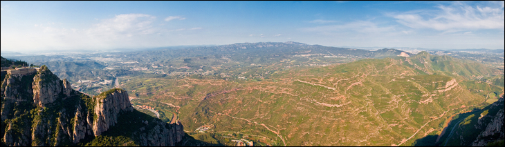 Панорама горы Монтсеррат